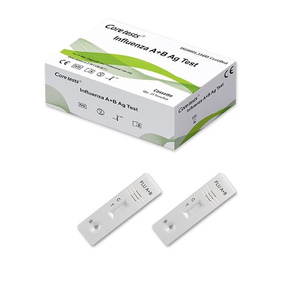 Тест на антиген грипу А+В,Coretest